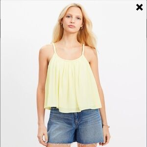 LOFT Light Yellow Camisole Top